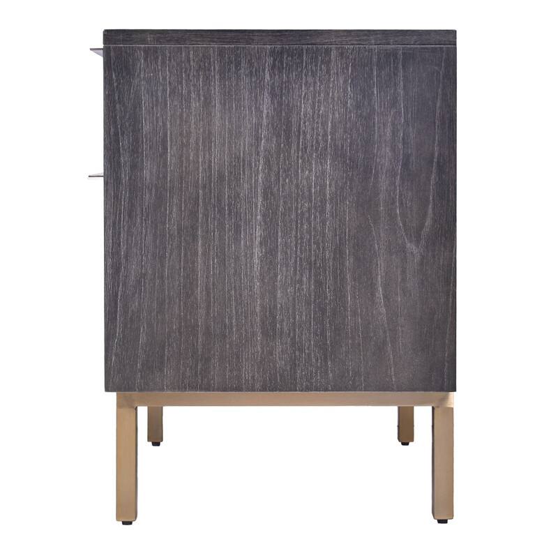 Hopper Studio Avant 2 Drawer Nightstand - Antique Black