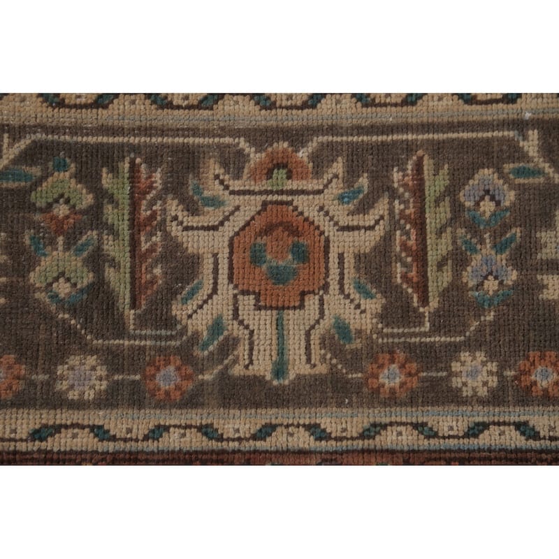 Traditional Tabriz Persian Vintage Area Rug Hand-Knotted Wool Carpet - 9'3"x 12'5"