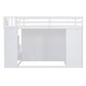 preview thumbnail 32 of 38, Full Size Wood Loft Bed With Built-in Wardrobes,Cabinets and Drawers