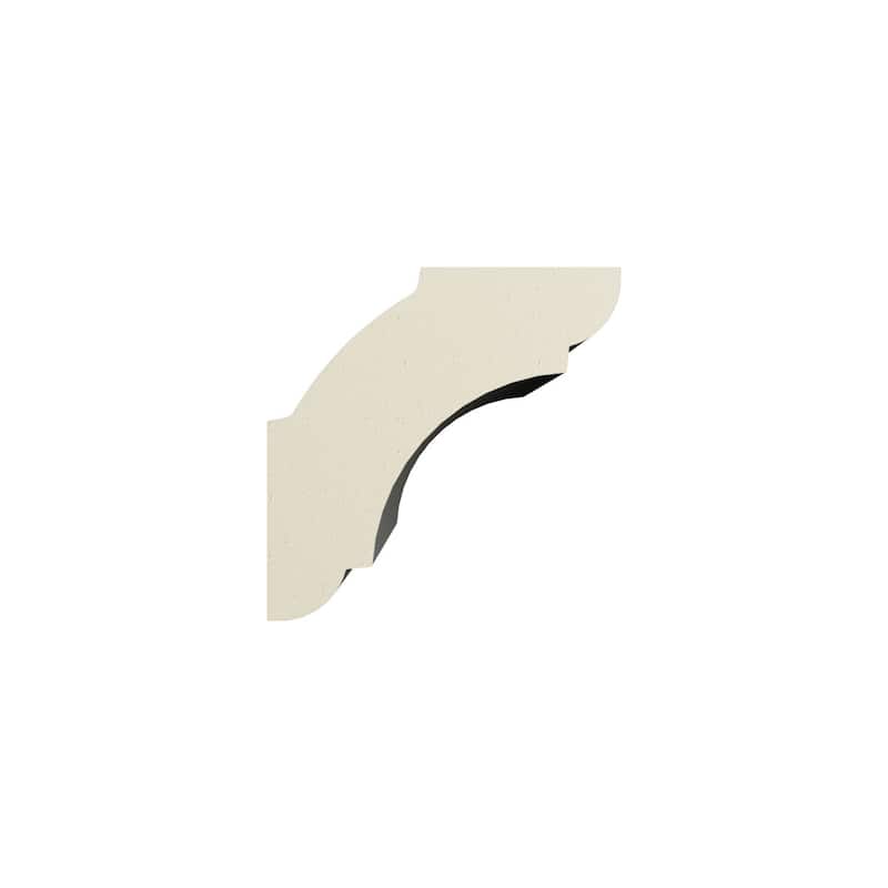 1"H x 1"P x 1 1/2"F x 96"L Morris Crown Moulding - 1-Pack