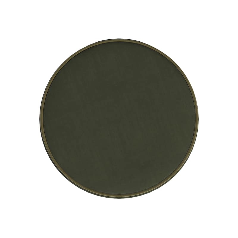 HomePop Ava Vevlet Ottoman with Storage - Loden Green Velvet