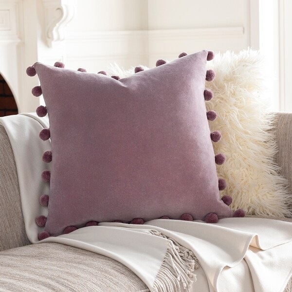 small purple decorative pillows