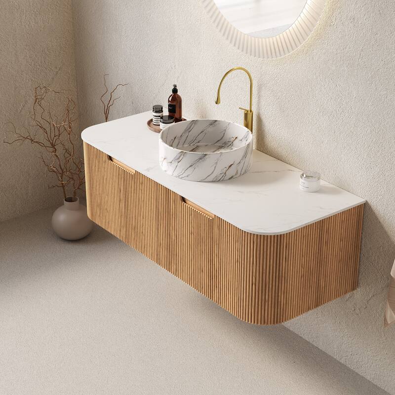 Wall Mounted Bathroom Vanity with Sink