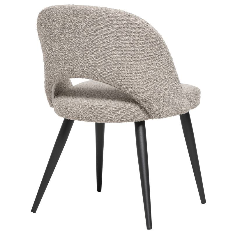 Coco Mid-Century Modern French Boucle Upholstered Dining Chair