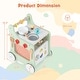 preview thumbnail 3 of 8, Costway 6-in-1 Baby Push Walker Wooden Strollers Learning Activity - See Details