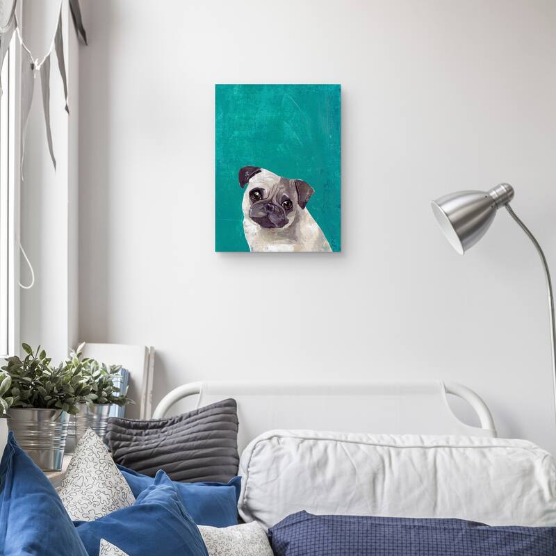 Pug Puppy Canvas Art Print
