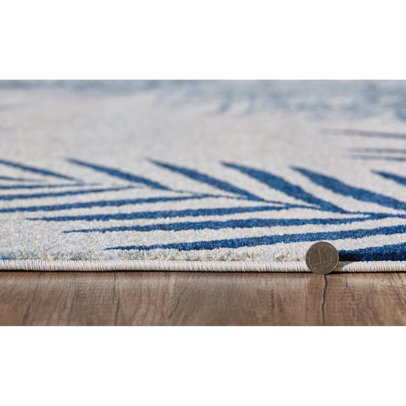 Domani Seaside Nautical & Coastal Lighthouse Rug