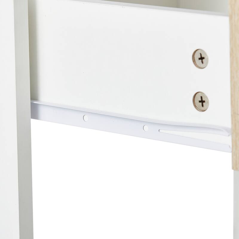 15.75" Rattan End table with drawer, Modern nightstand, side table for living roon, bedroom