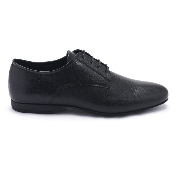 Versace Collection Mens Black Leather Oxford Dress Shoes