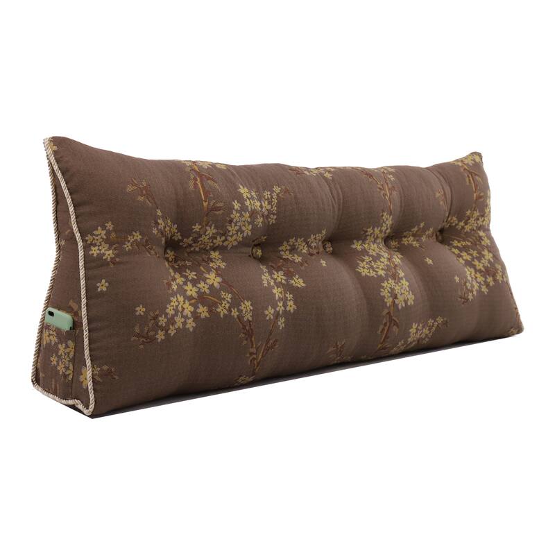 Large Decorative Wedge Pillow Headboard for Bed Reading Back Support