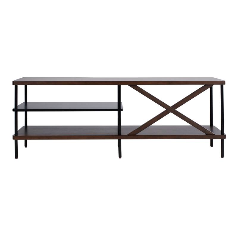 SAFAVIEH Bruno Industrial Media 55" TV Stand - 55.1" x 15" x 19.7"