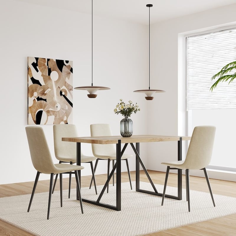 Modern Upholstered Dining Chairs Set of 4