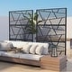 preview thumbnail 8 of 166, Outdoor Privacy Screen with Stand for Patio Garden Metal Fence