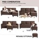 preview thumbnail 12 of 46, Futzca Modern L-shaped Convertible Sectional Sofa w/ Reversible Chaise