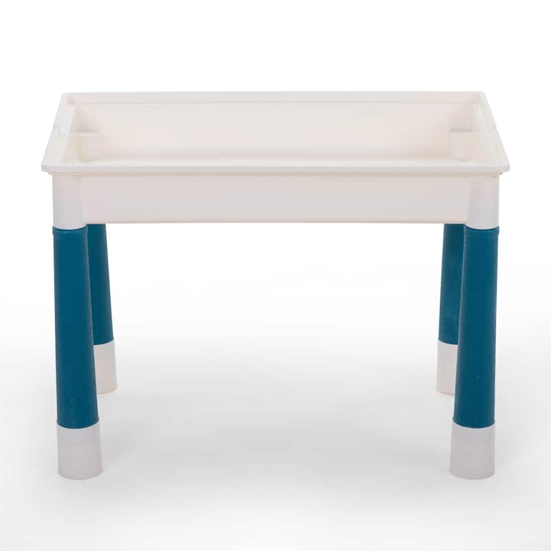 Multifunctional Rectangular Building Block Table w/Diy Building Blocks