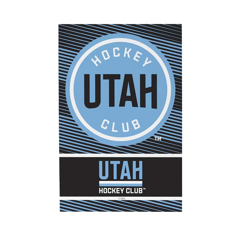 Utah Hockey Club Wooden Tabletop Mantel Shelf Sign