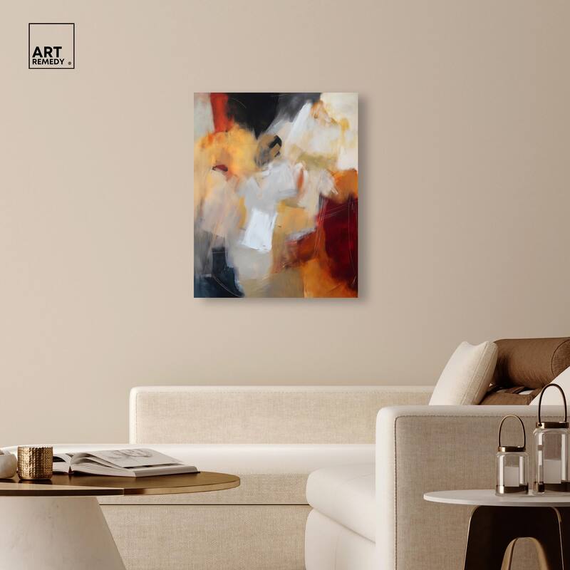 Earth and Fire III Canvas by Art Remedy, Gallery Wrapped