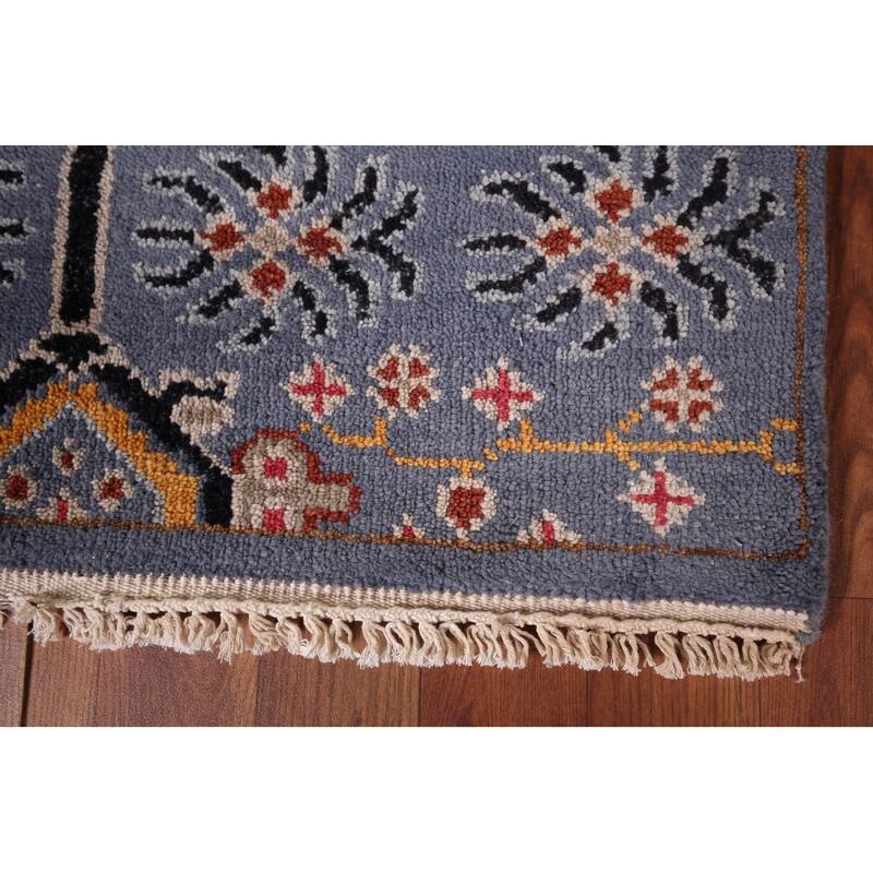 All-Over Kazak Oriental Runner Rug Handmade Traditional Wool Carpet - 2'7"x 11'9"