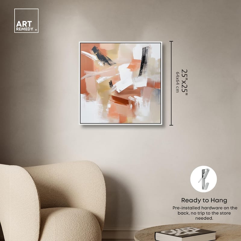 Rose and Rust III Canvas by Art Remedy