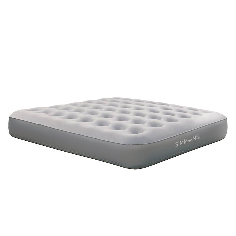 Simmons Comfort Express 10" Queen Size Air Mattress with Fast, Powerful Pump - Grey - Queen