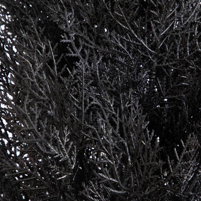 Artificial Black Cedar Halloween Potted Topiary Tree - 6' - Unlit