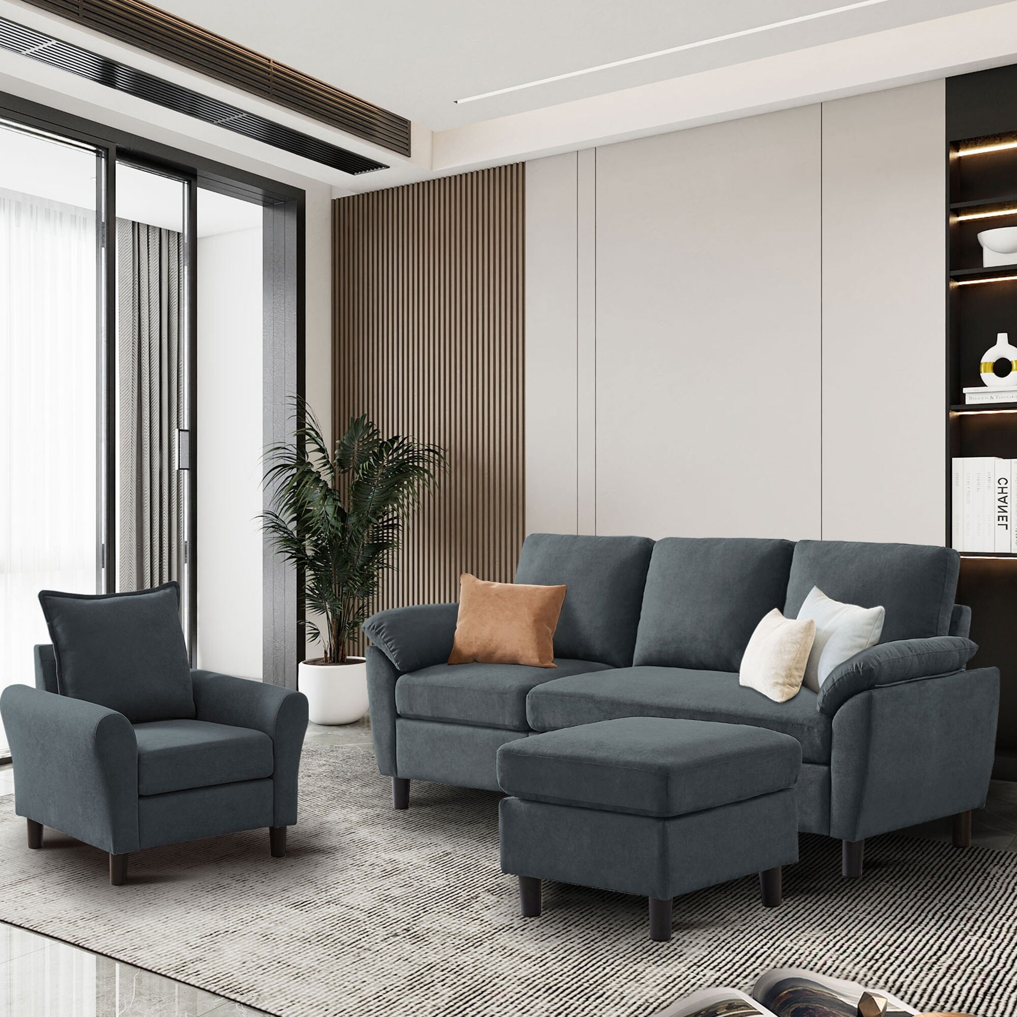 3 seater sofa with matching 2025 ottoman