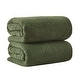 preview thumbnail 184 of 184, 100% Cotton Acacia Collection Ultra Absorbant Popcorn Bath Towels Bath Sheet (Pack of 2) - Forest Green