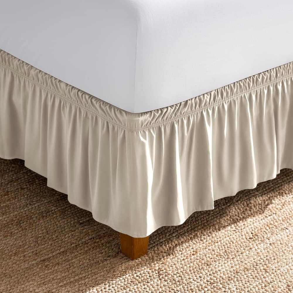 Bare Home Adjustable Wrap Around Bed Skirt