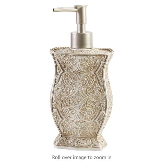 Creative Scents Victoria Hand Soap Dispenser Countertop Decorative Lotion Pump Sink Shower Dispensers - Beige - Beige
