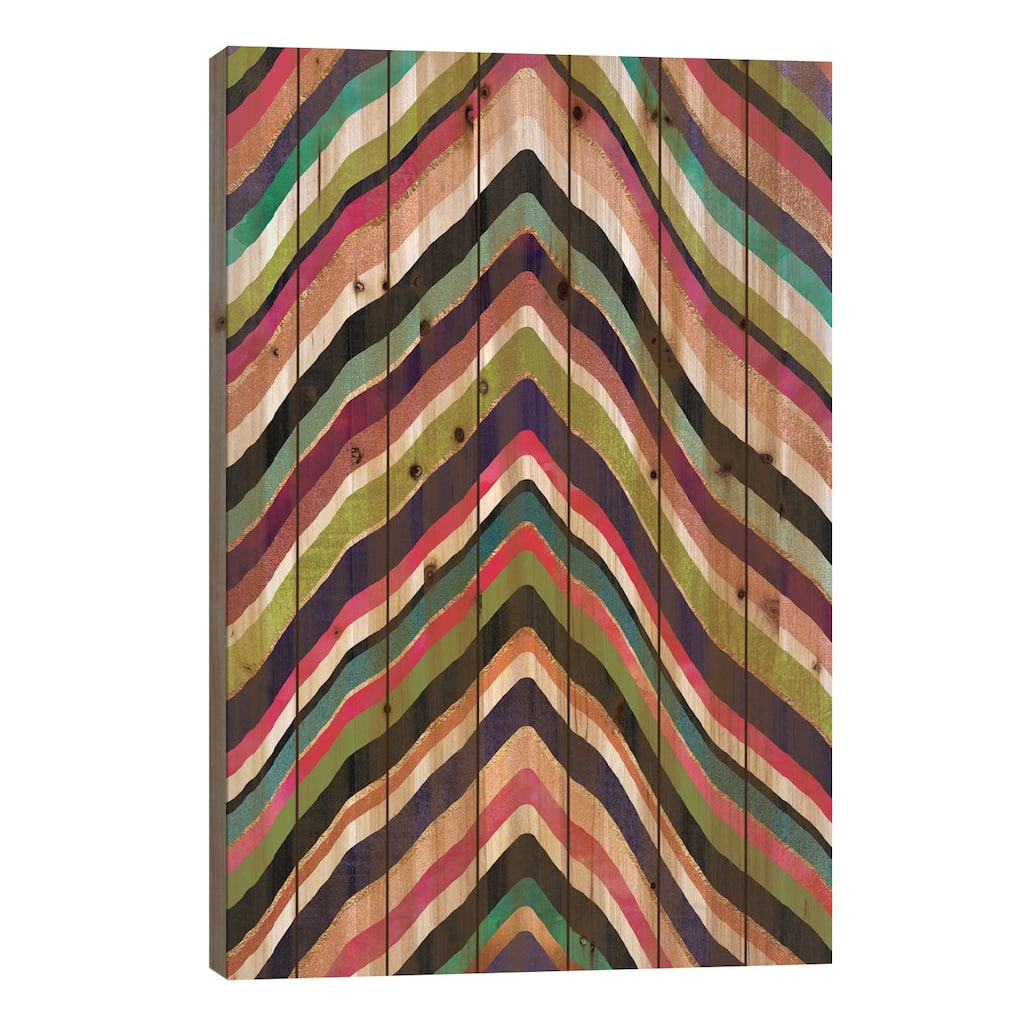 Color Slice Print On Wood by Elisabeth Fredriksson - Multi-Color