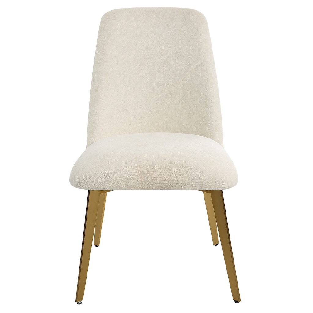 Uttermost Vantage Off White Fabric Dining Chair - 20.5"W x 35"H x 26"D
