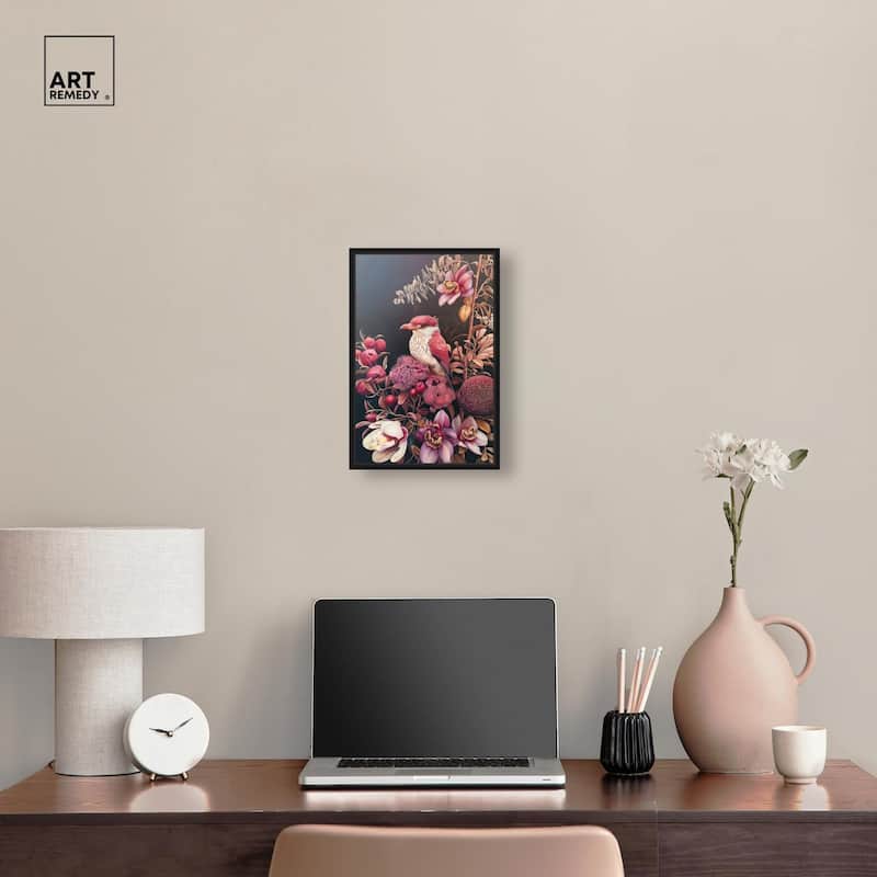 Bird and Bloom Canvas by Art Remedy