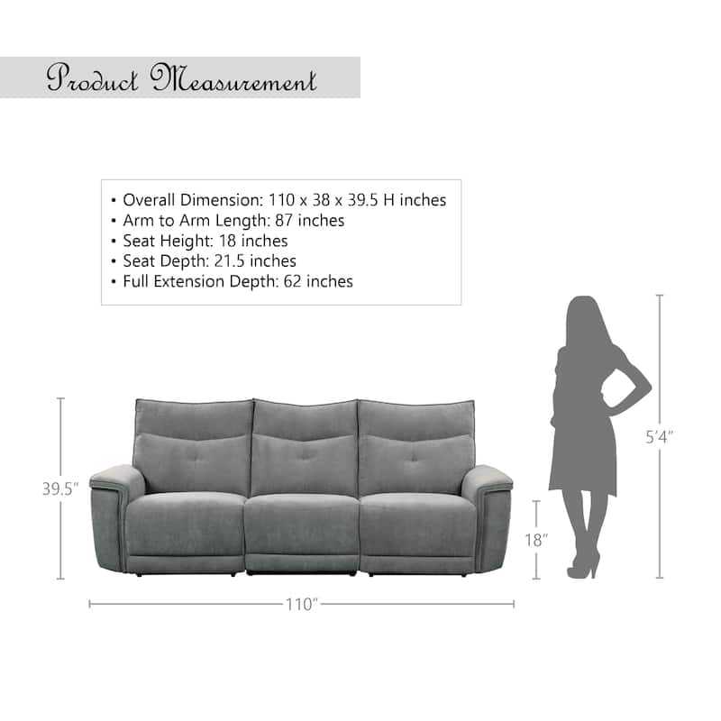 Avenue Power Double Reclining Sofa