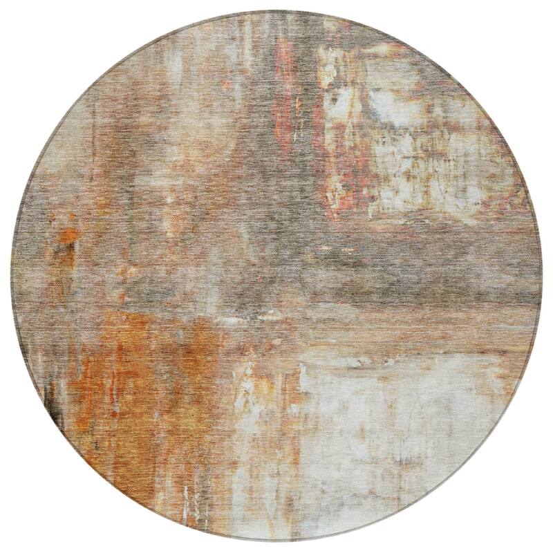 HomeRoots Abstract Transitional Rectangle Outdoor Rug