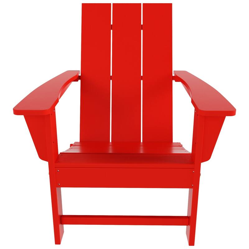 Shoreside Modern Eco-Friendly All Weather Commercial-Residential Folding Adirondack Chair
