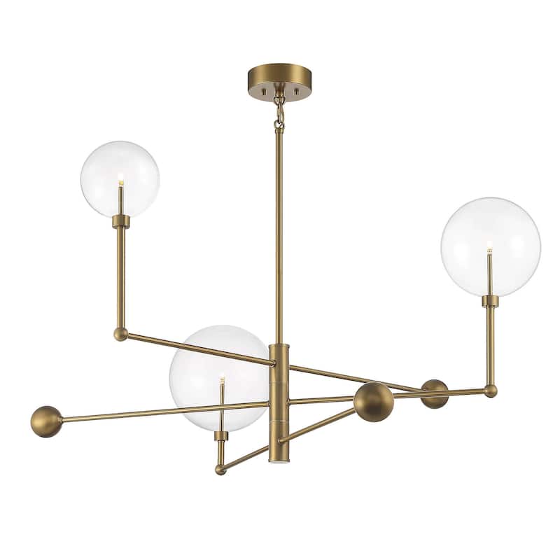 Meridian M100100 3 Light 45" Wide LED Linear Chandelier