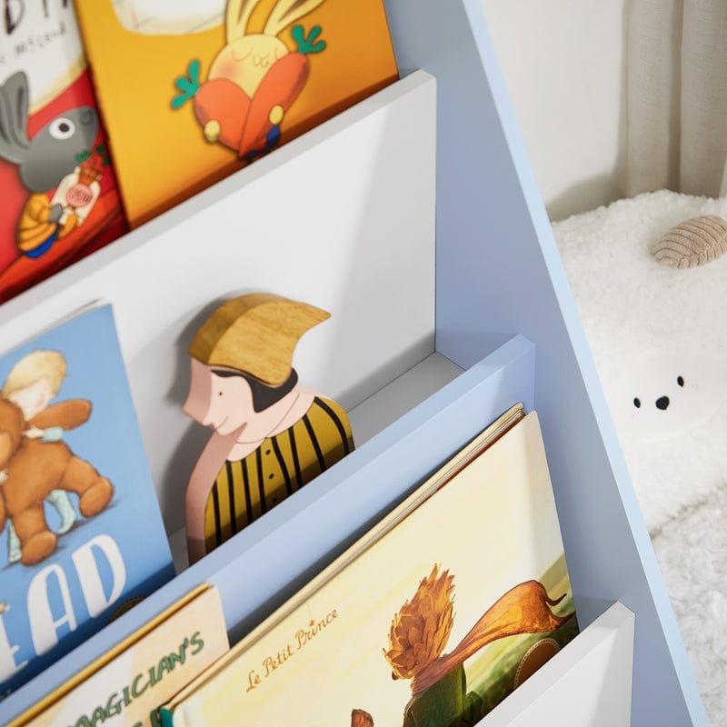SoBuy KMB32-W, Children Kids Bookcase Storage Display Rack Organizer Holder