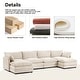 preview thumbnail 43 of 150, Corduroy Sectional Sofa with Removable Ottomans & Ultra-soft Cushions for Living Room & Bedroom