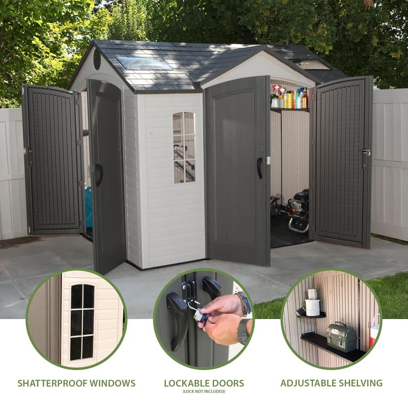 Lifetime 10 Ft. x 8 Ft. Outdoor Storage Shed