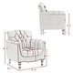 preview thumbnail 16 of 72, Tufted Accent Chair Vegan Leather Armchair for Living Room