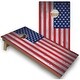 preview thumbnail 1 of 5, American Flag Cornhole Set - Solid Wood or All-Weather All-Weather 2x4 - Include ALL Accessories