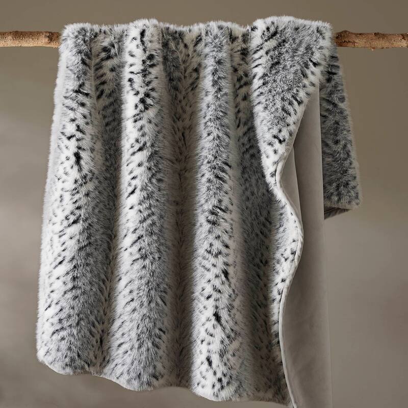 Harbor House Botswana Animal Print Faux Fur Throw Blanket