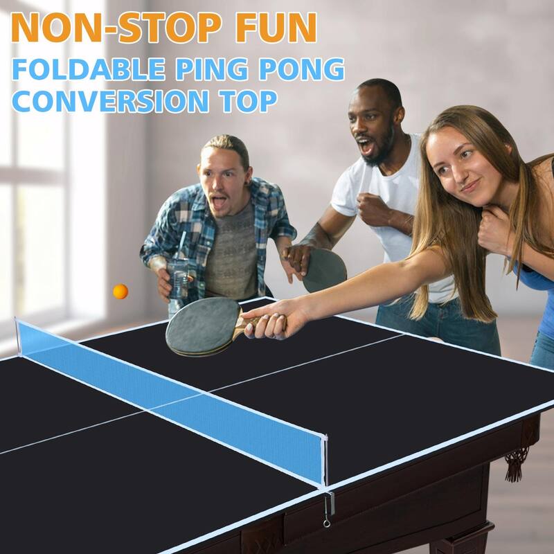 Foldable Ping Pong Conversion Top with Net & Post Included