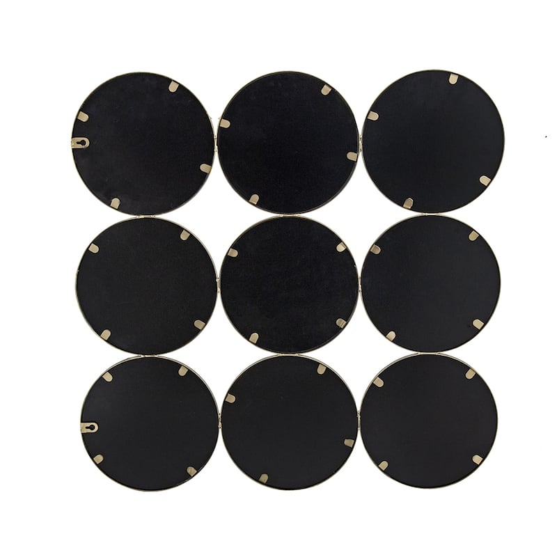 Harmony 9 Ring Metal Wall Mirror