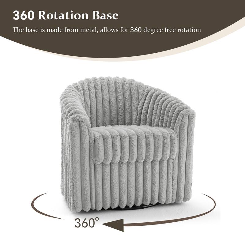 Single Sofa Armchair Swivel Barrel Chair