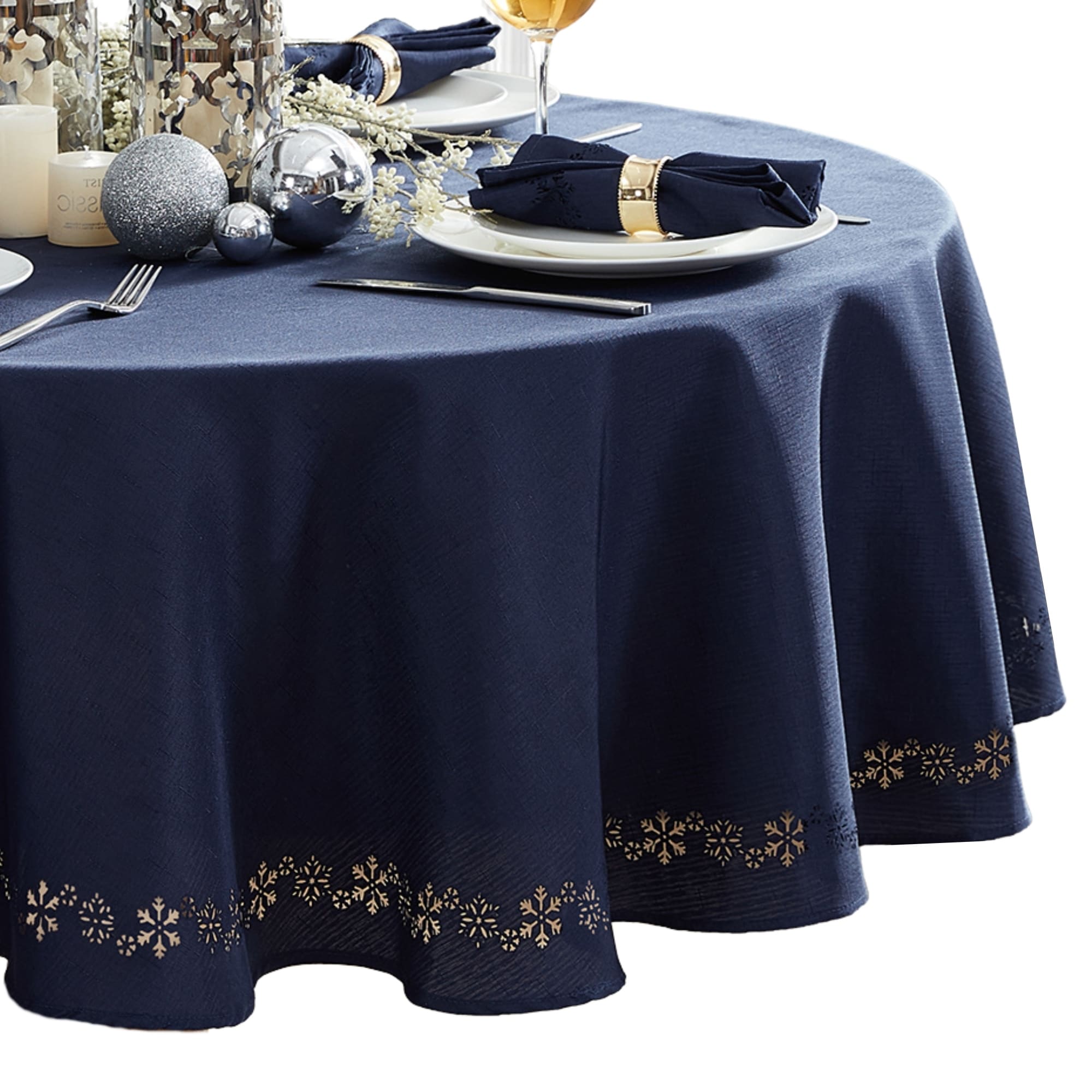 Snowflake Laser Cut Tablecloth