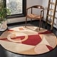preview thumbnail 7 of 51, SAFAVIEH Rodeo Drive Necibe Hand-tufted Wool Retro Area Rug 4' x 4' Round - Beige/Multi