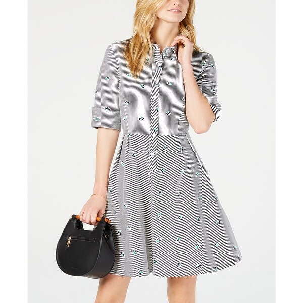 fit and flare shirt dress