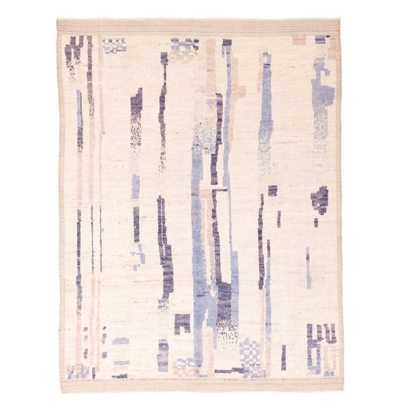 ECARPETGALLERY Hand-knotted Pak Finest Marrakesh Ivory Wool Rug - 8'1 x 10'0