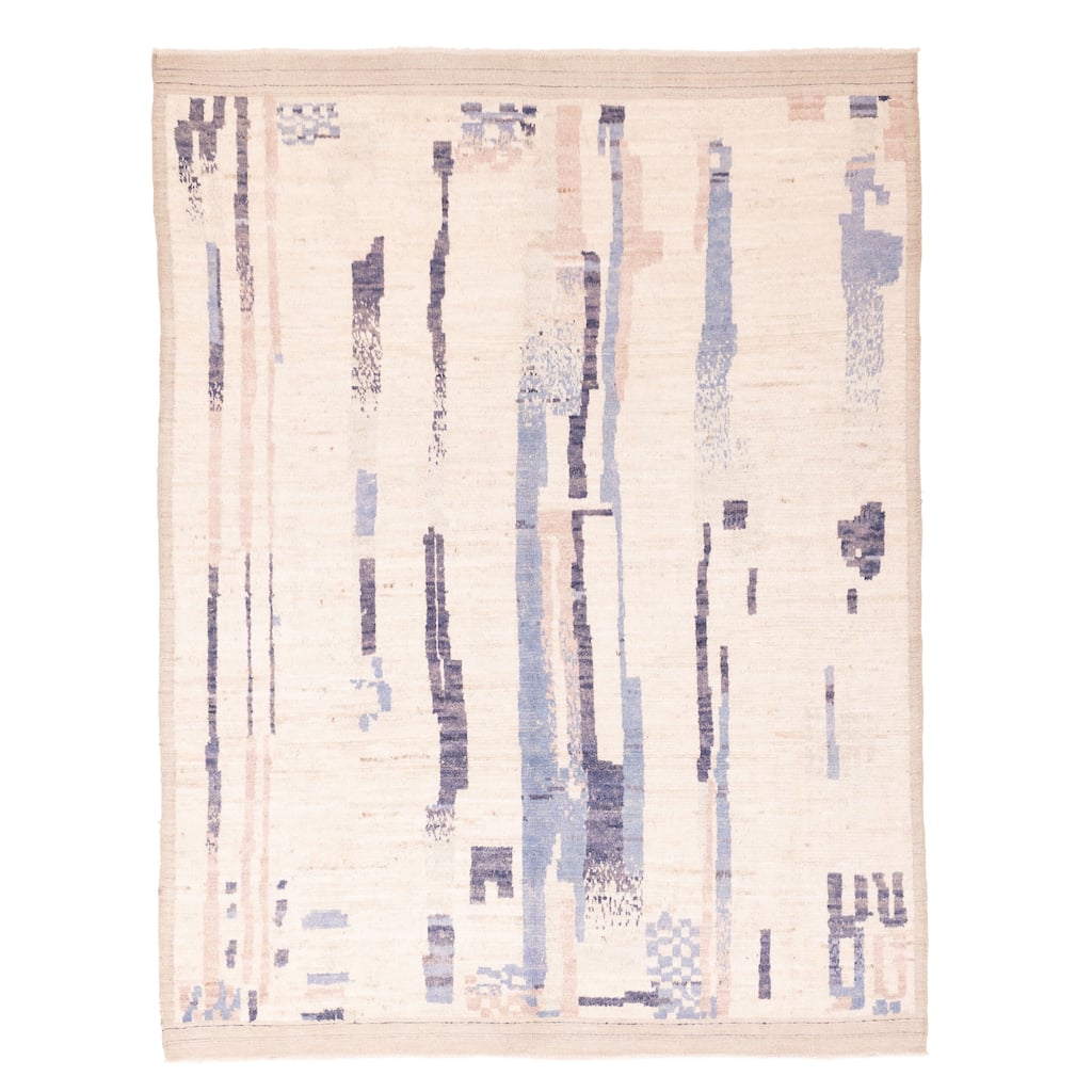 ECARPETGALLERY Hand-knotted Pak Finest Marrakesh Ivory Wool Rug - 8'1 x 10'0